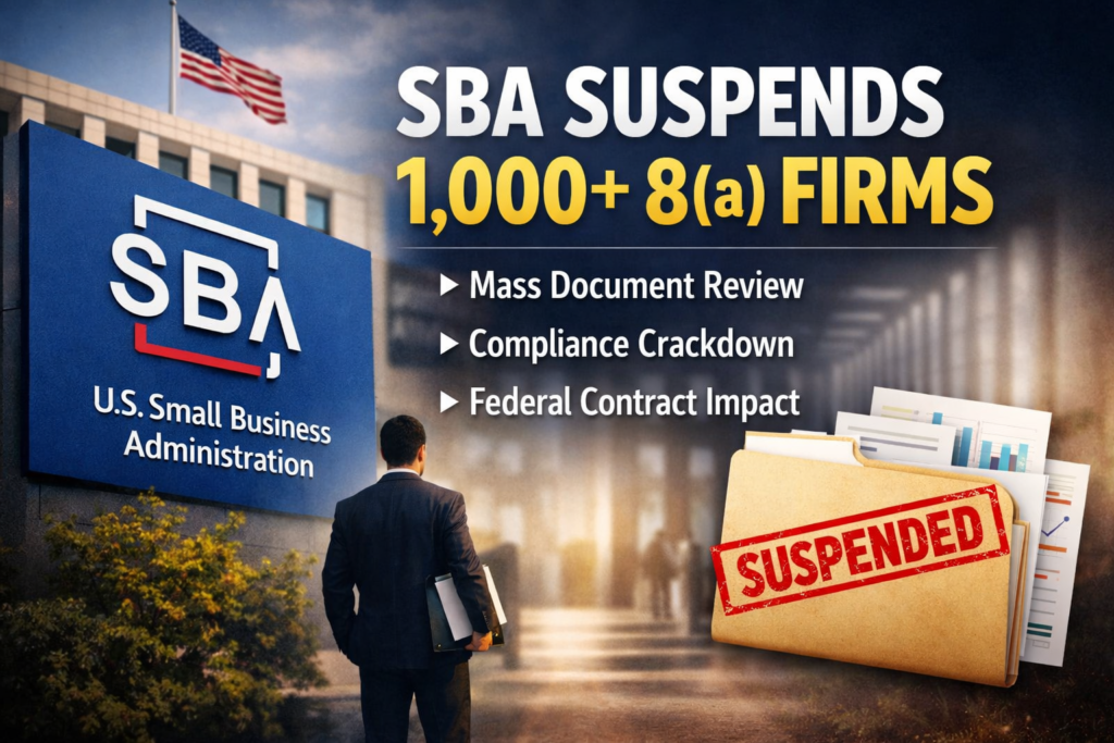 8a certification suspended