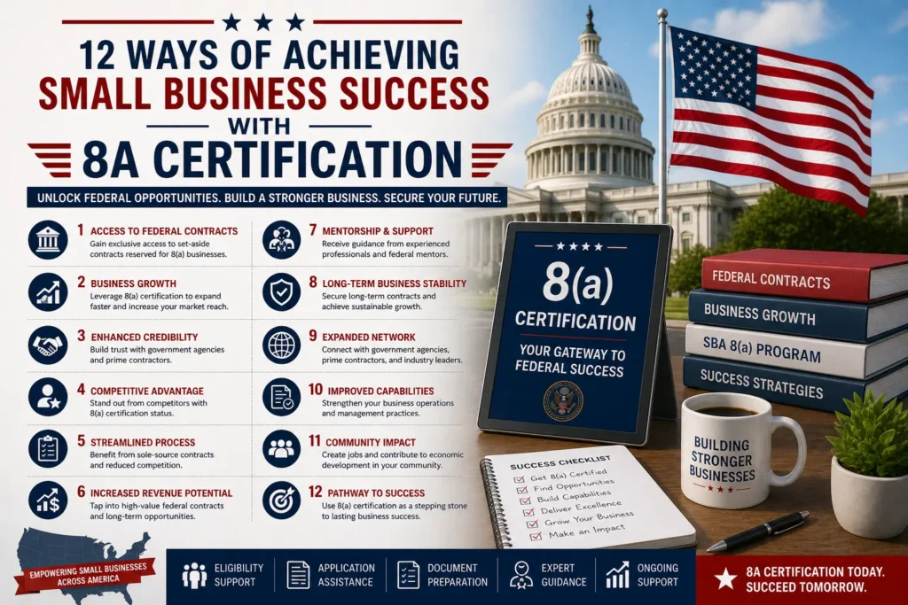 12 Ways Of Achieving Small Business Success With 8a Certification
