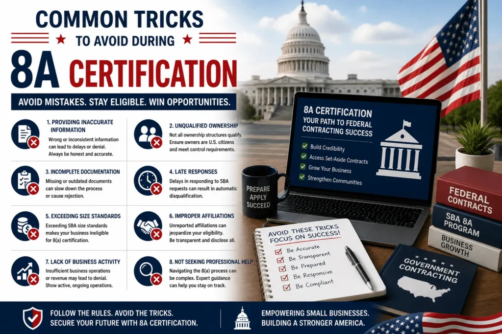 Common tricks to avoid during 8A certification