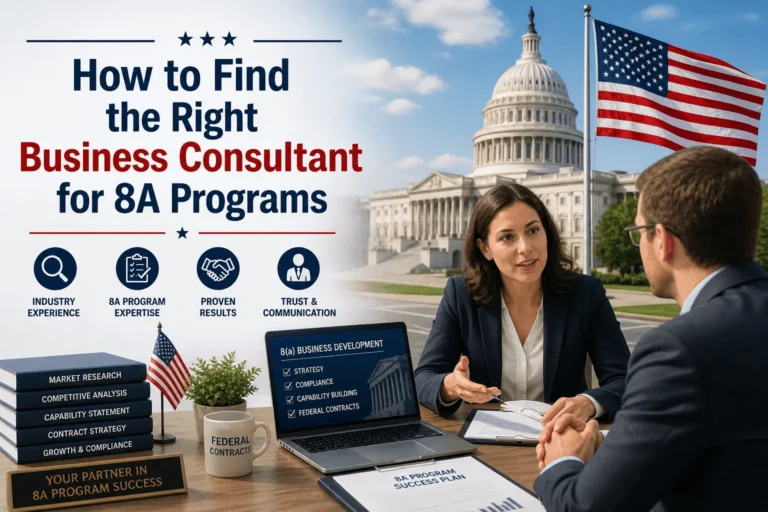 How to find the right business consultant for 8A programs