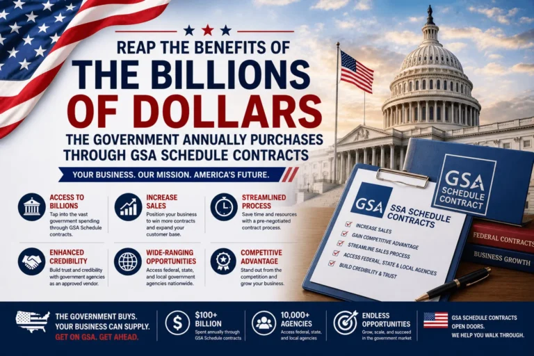 Reap The Benefits Of The Billions Of Dollars The Government Annually Purchases Through GSA Schedule Contracts