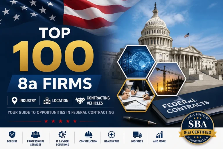 TOP 100 8a Firms Industry Location Contracting Vehicles